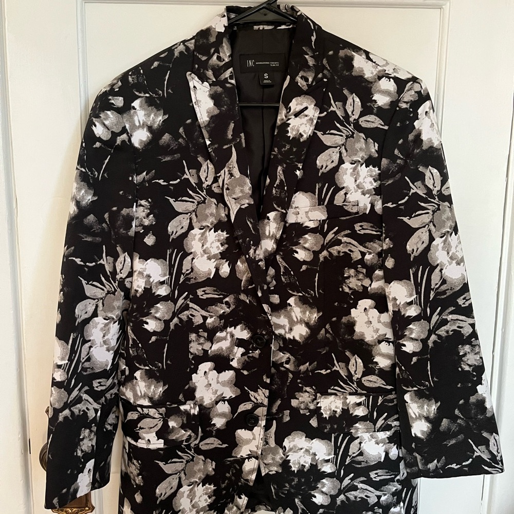INC International Concepts Monochrome Floral Jacket